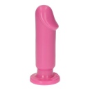 Realistyczne dildo analne Caio Pink 13 cm różowe z przyssawką - 7