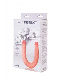 Podwójne dildo Wild Instinct 47 cm Cieliste - Dilda podwójne - 1 2