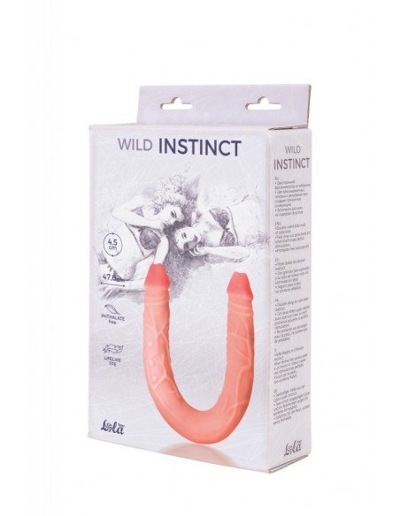 Podwójne dildo Wild Instinct 47 cm Cieliste - Dilda podwójne - 2