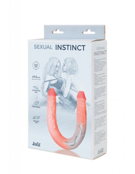 Podwójne dildo Sexual Instinct 47 cm Cieliste - Dilda podwójne - 2