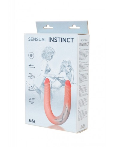 Podwójne dildo Sensual Instinct 44 cm Cieliste - Dilda podwójne - 2