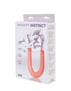 Podwójne dildo Naughty Instinct 44 cm Cieliste - Dilda podwójne - 1 2