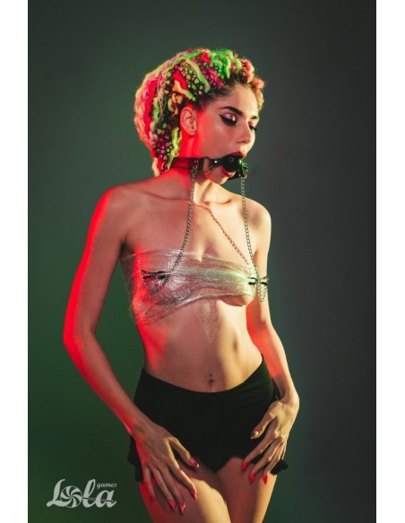 Knebel Ball Gag With Nipple Clamps Party Hard Gratitude - Kneble do ust - 6