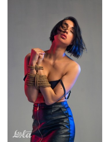 Lina BDSM Rope Party Hard Beloved Brown 5 m - Liny, sznury BDSM - 4