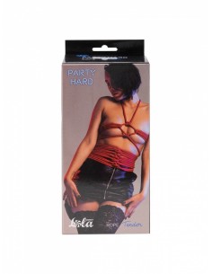 Lina BDSM Rope Party Hard Tender Red 10 m - Liny, sznury BDSM - 1