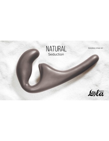 Strapon Strapless Strap-On Natural Seduction Black - Strap-ony, dilda na pasku bez wibracji - 1