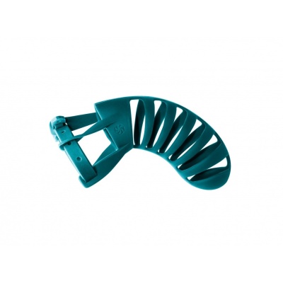 Pas cnoty silikonowy Romello Green - otwory higieniczne, zamek metalowy, regulowany pasek, średnica wewnętrzna 3 cm - 1