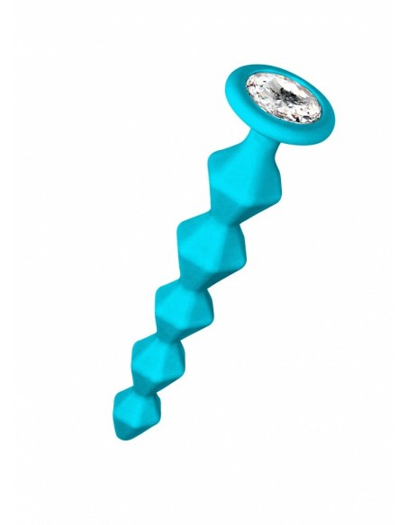Korek analny Butt Plug  with crystal Emotions Buddy Turkusowy - Kulki analne, koraliki analne - 1