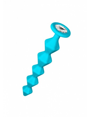 Korek analny Butt Plug  with crystal Emotions Chummy Turkusowy - Kulki analne, koraliki analne - 1