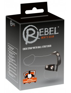 Pierścień erekcyjny Cock Strap With Ball Stretcher - Pierścienie erekcyjne niewibrujące - 1 2