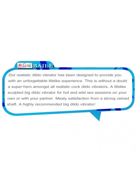 Wibrator realistyczny BAILE - CLARK Vibrating Soft Skin 19,5 cm - Wibratory Realistyczne - 3