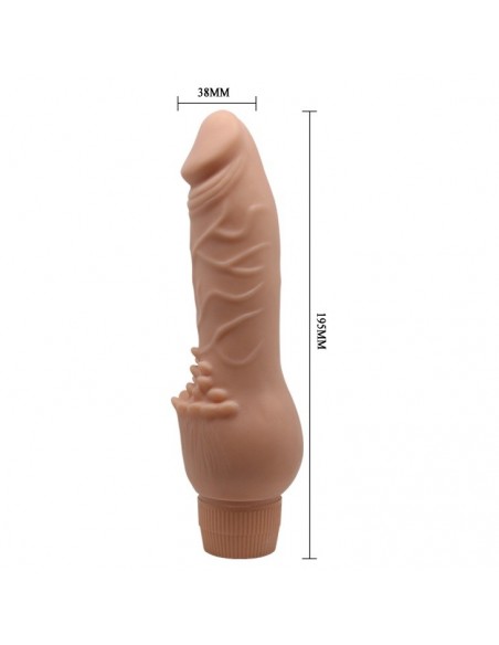 Wibrator realistyczny BAILE - CLARK Vibrating Soft Skin 19,5 cm - Wibratory Realistyczne - 10