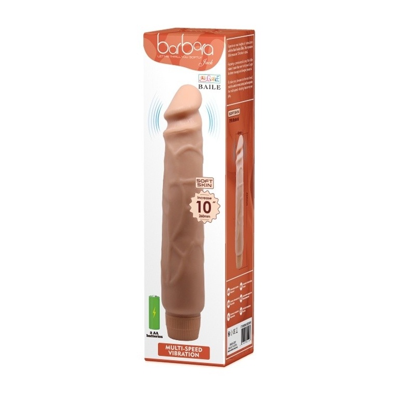 Wibrator Multispeed Flexible 25,5 cm z realistycznym trzonem i płynną regulacją wibracji - 2