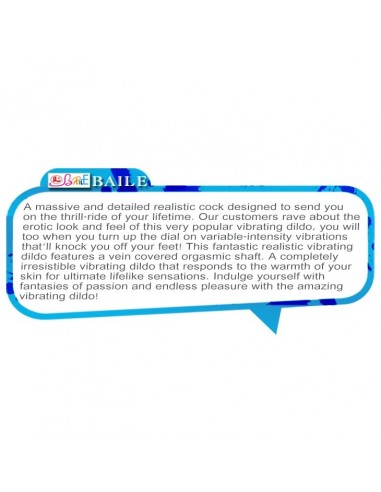 Wibrator realistyczny BAILE- Multispeed Flexible Vibrator - Wibratory Realistyczne - 3