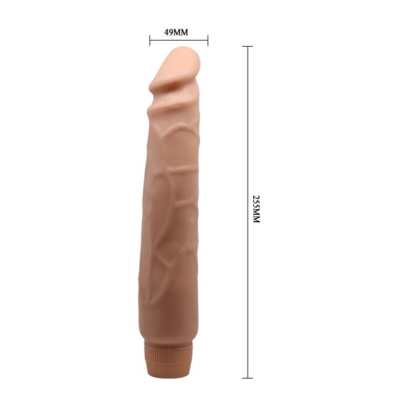 Wibrator Multispeed Flexible 25,5 cm z realistycznym trzonem i płynną regulacją wibracji - 10