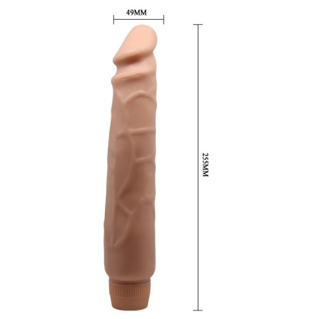 Wibrator Multispeed Flexible 25,5 cm z realistycznym trzonem i płynną regulacją wibracji - 10