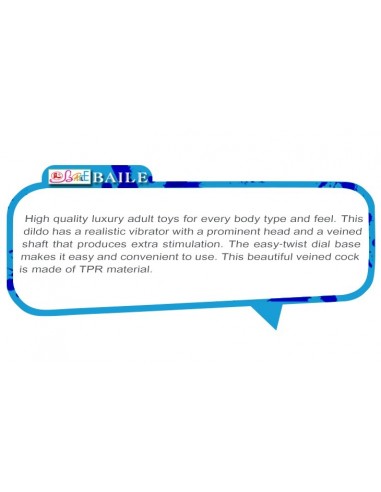 Wibrator realistyczny BAILE - BOB Vibrating Sofy Skin 22,5 cm - Wibratory Realistyczne - 3