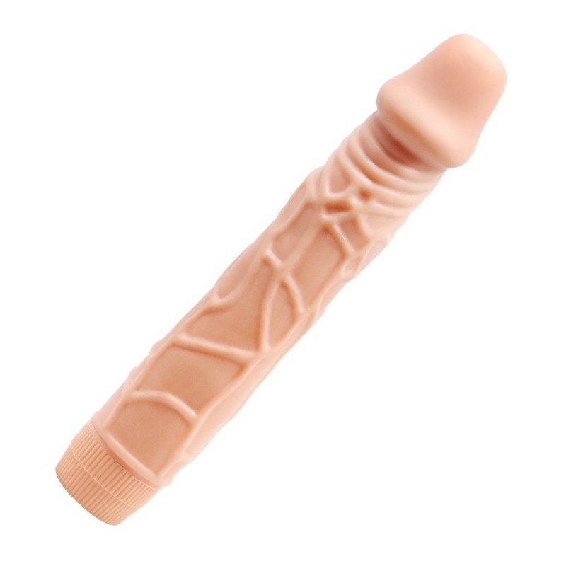 Realistyczny wibrator BOB Soft Skin 22,5 cm - wypukła głowa i żyłkowany trzon - 5