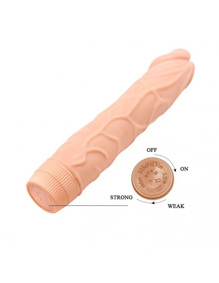 Wibrator realistyczny BAILE - BOB Vibrating Sofy Skin 22,5 cm - Wibratory Realistyczne - 8