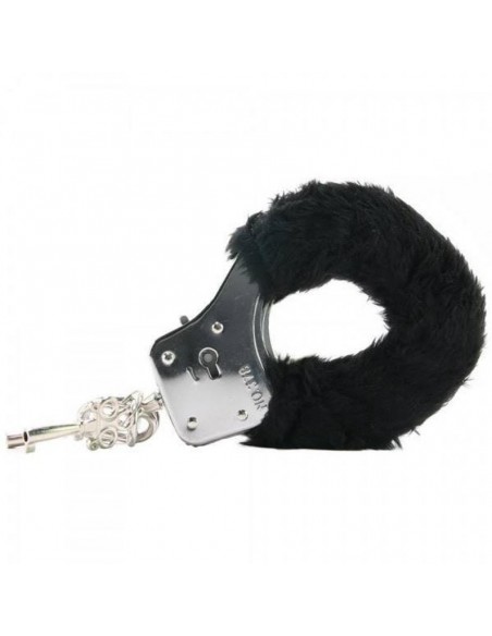 Kajdanki erotyczne Furry Cuffs, Colour Black, In Colour Box - Kajdanki erotyczne - 3