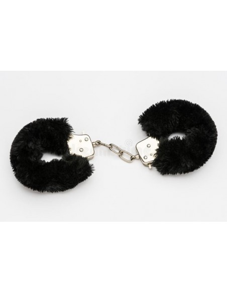 Kajdanki erotyczne Furry Cuffs, Colour Black, In Colour Box - Kajdanki erotyczne - 8