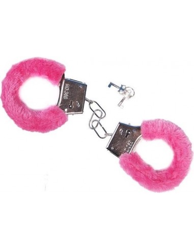 Kajdanki erotyczne Furry Cuffs, Colour Pink, In Colour Box - Kajdanki erotyczne - 3