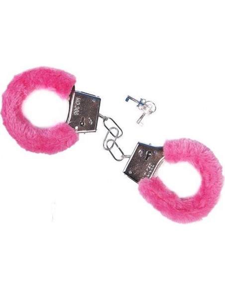 Kajdanki erotyczne Furry Cuffs, Colour Pink, In Colour Box - Kajdanki erotyczne - 3