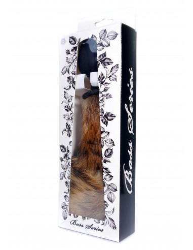 Korek Analny z Brązowym Lisim Ogonem - Fox Tail II - XXL - Korki analne z ogonkiem - 4