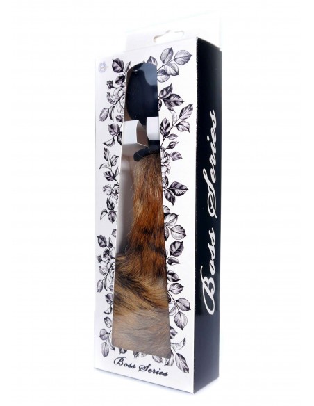 Korek Analny z Brązowym Lisim Ogonem - Fox Tail II - XXL - Korki analne z ogonkiem - 4