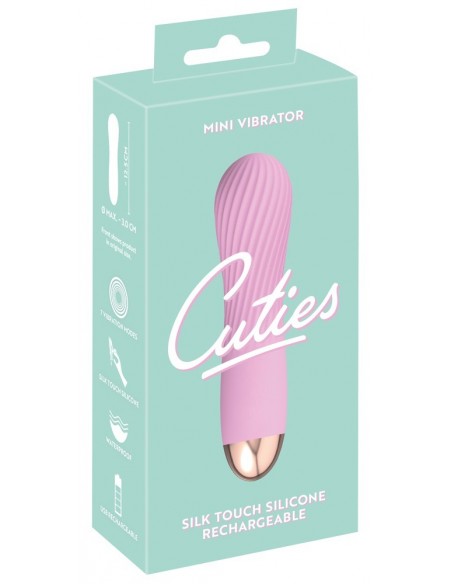 Masażer do ciała Cuties 2.0 Mini Vibrator Rose - Wibratory Klasyczne - 2