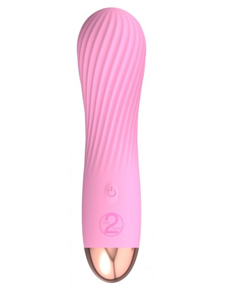 Masażer do ciała Cuties 2.0 Mini Vibrator Rose - Wibratory Klasyczne - 3