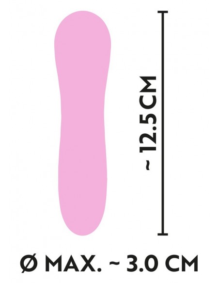 Masażer do ciała Cuties 2.0 Mini Vibrator Rose - Wibratory Klasyczne - 7