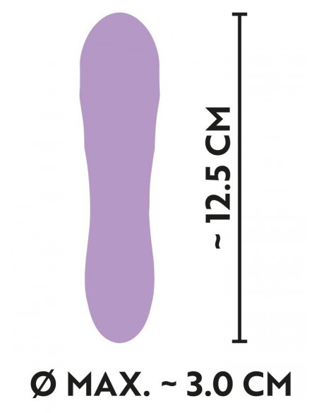 Masażer do ciała Cuties 2.0 Mini Vibrator Purple - Wibratory Klasyczne - 6