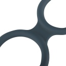 Potrójny pierścień erekcyjny Triple Ring - silikonowy, elastyczny, średnice 3-5 cm - 5