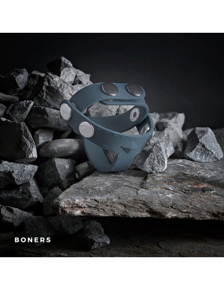 Pierścień erekcyjny Boners T-Shape Ball Splitter - Pierścienie erekcyjne niewibrujące - 2