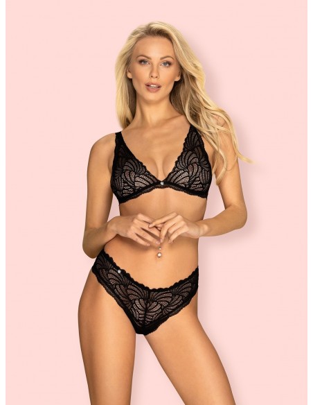 Komplet Bielizny Sweetia 2-Częściowy Czarny  S/M - Komplety bielizny erotycznej - 3