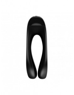 Nakładka wibrująca Candy Cane Finger Vibrator ( Black ) - Nakładki na palce - 1 2