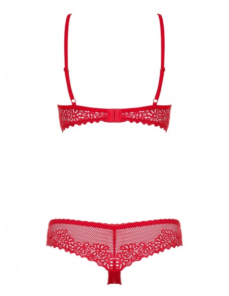 Komplet Bielizny Alabastra 2-Częściowy Czerwony L/Xl - Komplety bielizny erotycznej - 6