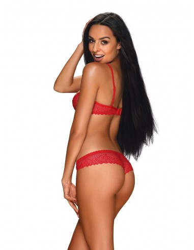 Komplet Bielizny Alabastra 2-Częściowy Czerwony Xxl - Komplety bielizny erotycznej - 2