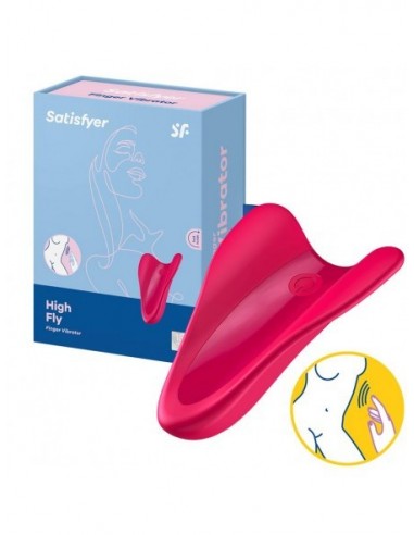 Stymulator łechtaczki High Fly Finger Vibrator Red - Stymulatory łechtaczki - 2
