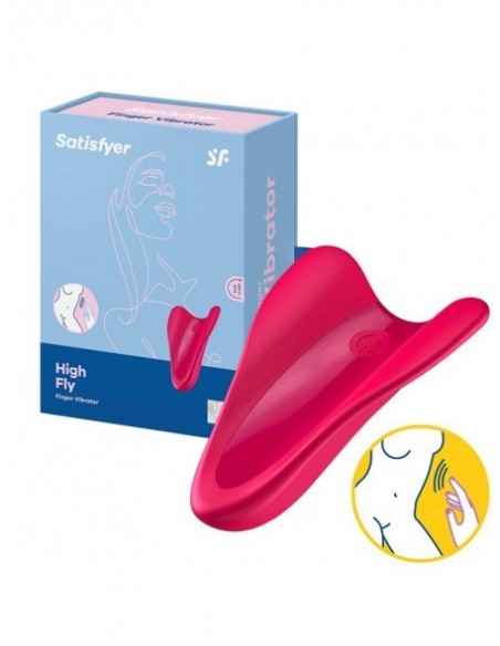 Stymulator łechtaczki High Fly Finger Vibrator Red - Stymulatory łechtaczki - 2