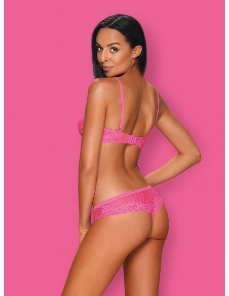 Komplet Bielizny Alabastra 2-Częściowy Różowy Xxl - Komplety bielizny erotycznej - 4