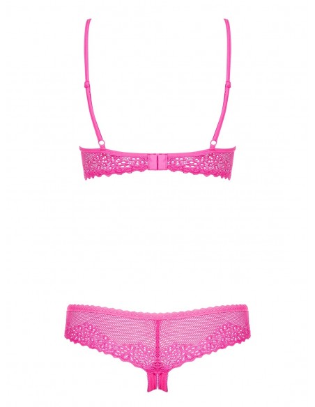 Komplet Bielizny Alabastra 2-Częściowy Różowy Xxl - Komplety bielizny erotycznej - 6