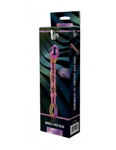 Szklany Stymulator Punktu G Glamour Glass Ribbed G-Spot Dildo - Dilda szklane - 1 2
