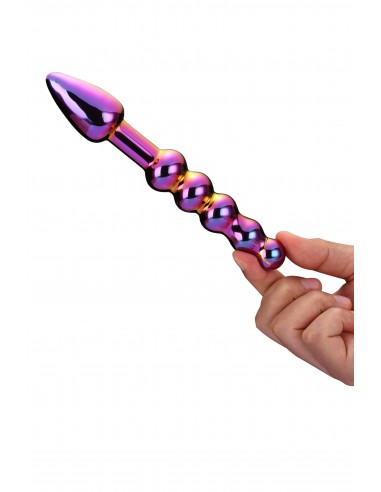 Dildo analne Glamour Glass Ridged - Pozostałe gadżety analne - 1