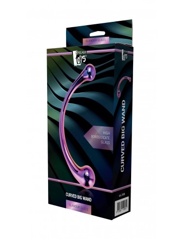 Szklane Dildo Glamour Glass Curved Big Wand - Dilda szklane - 2