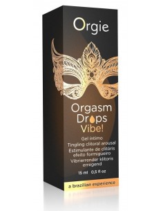 Stymulujący żel intymny Orgie Orgasm Drops Vibe Peach Flavor 15 ml - Lubrykanty stymulujące - 1