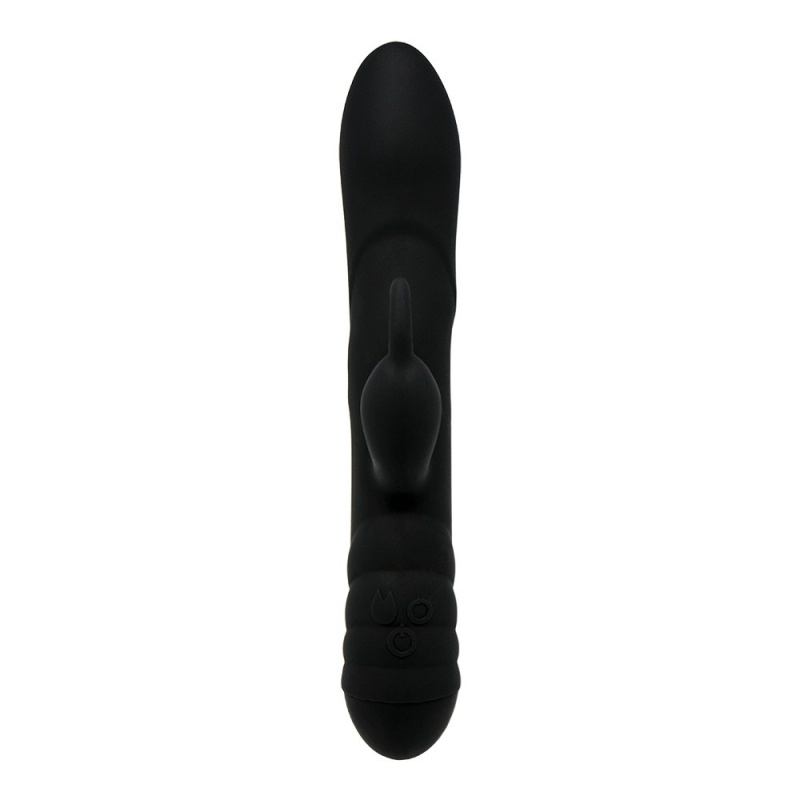 Wibrator króliczek Twister Black - system UWM, niezależna rotacja 3D, 23 cm x 4 cm - 2