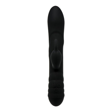 Wibrator króliczek Twister Black - system UWM, niezależna rotacja 3D, 23 cm x 4 cm - 2