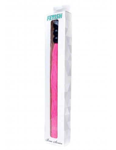 Pejcz BDSM Silicone Whip Pink 10" - Baty, pejcze i packi - 2